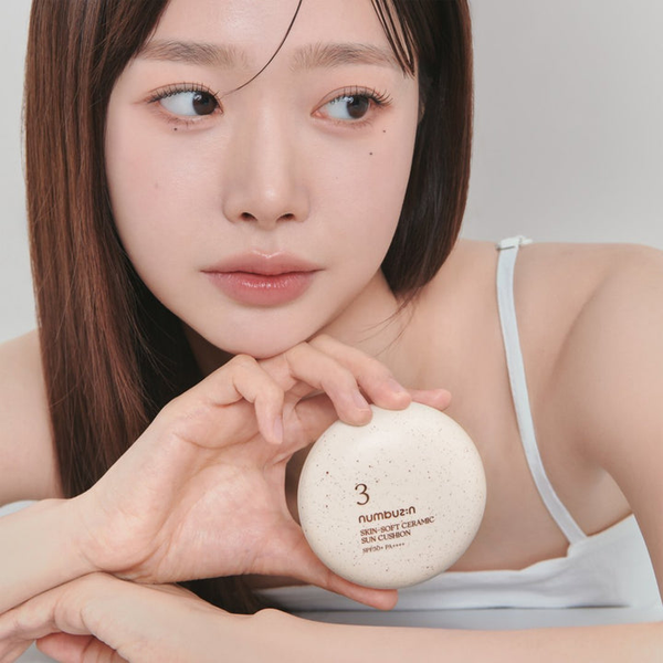 Сонцезахисний тонувальний крем для обличчя - Numbuzin No.3 Porcelain Base-skip Tone Up Beige SPF50+ PA++++, 50ml Numbuzin No.3 SPF фото