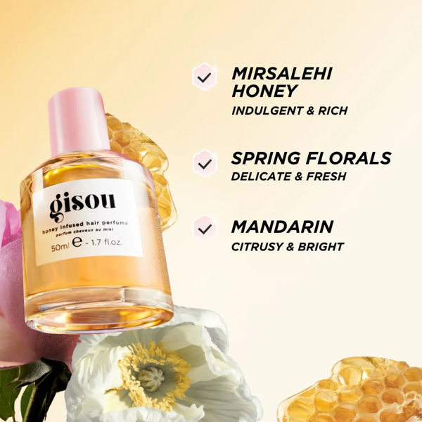 Gisou Honey Infused Hair Perfume Wildflower Honey &mdash; парфуми для волосся з польовим медом, 50 мл Gisou Honey Wildflower фото