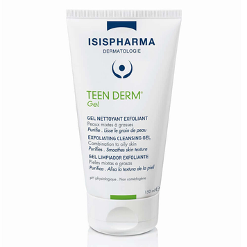 Isispharma Teen Derm Exfoliating Cleansing Gel &mdash; гель для очищення жирної шкіри, 150 мл Isispharma Teen Derm фото