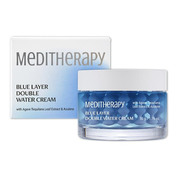 MEDITHERAPY Blue Layer Double Water Cream &mdash; двошаровий зволожувальний крем із капсулами, 50 г MEDITHERAPY фото