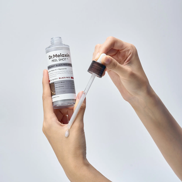 Dr.Melaxin PEEL SHOT Exfoliating Black Rice Ampoule - Ампула для обличчя з чорним рисом та кислотами - 80мл Black Rice фото