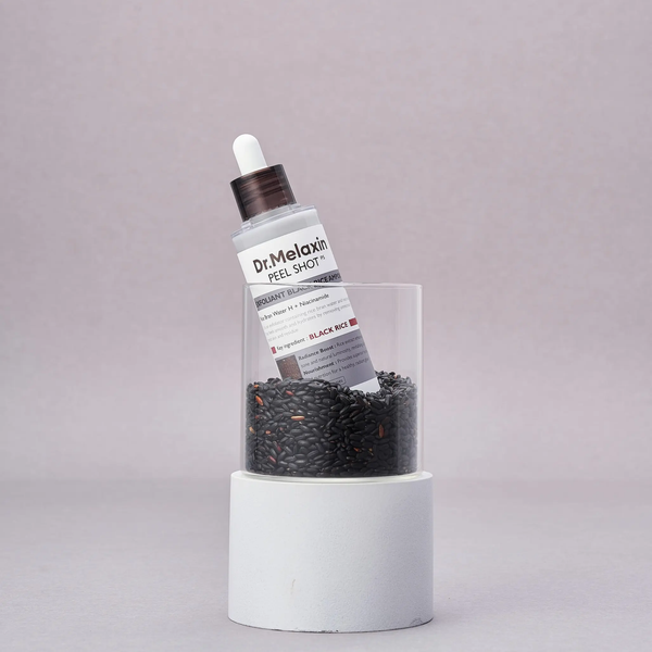 Dr.Melaxin PEEL SHOT Exfoliating Black Rice Ampoule - Ампула для обличчя з чорним рисом та кислотами - 80мл Black Rice фото