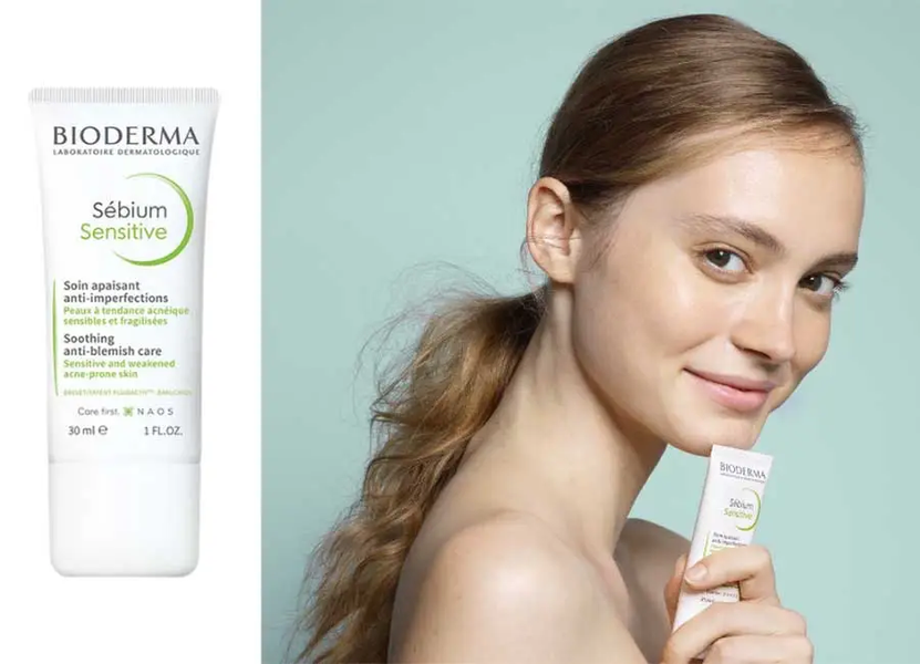 Bioderma S&eacute;bium Sensitive Soothing Anti-Blemish Care &mdash; заспокійливий крем для чутливої проблемної шкіри, 30ml Bioderma S&eacute;bium фото