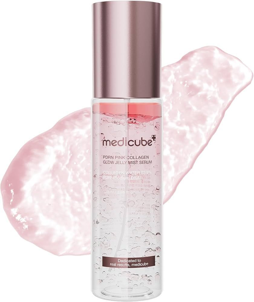 Medicube PDRN Pink Collagen Glow Jelly Mist Serum &mdash; зволожуючий міст-сироватка для сяйва шкіри, 100 мл Medicube Mist Serum фото