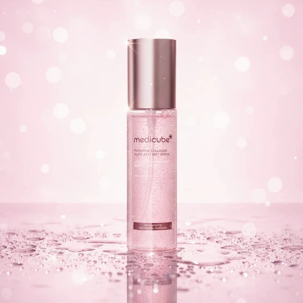 Medicube PDRN Pink Collagen Glow Jelly Mist Serum &mdash; зволожуючий міст-сироватка для сяйва шкіри, 100 мл Medicube Mist Serum фото